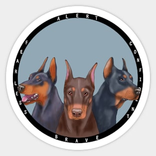 Doberman dog Sticker